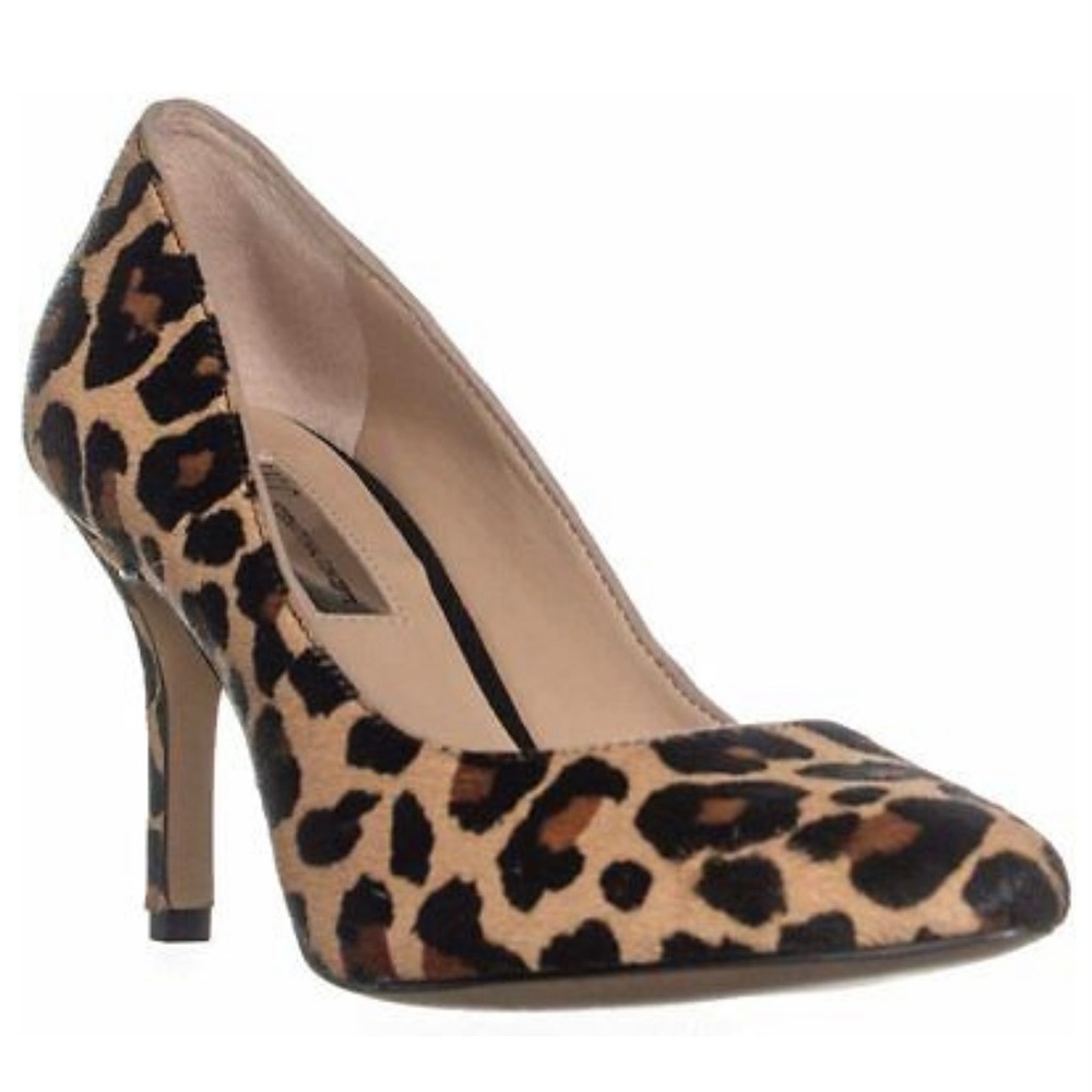 INC leopard print pumps